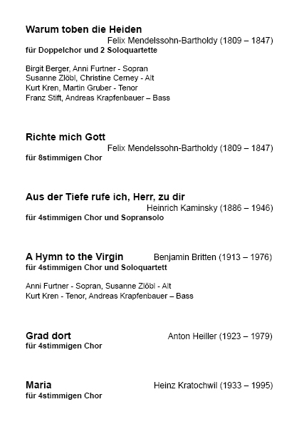 zum Anzeigen der nächsten Seite klicken Programm "Jauchzet dem Herrn" Seite 1